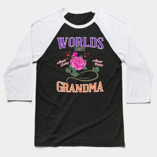 World's Best Grandma Mothers Day Novelty Gift Baseball T-Shirt